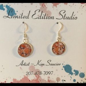 Maine Lobster Resin Earrings